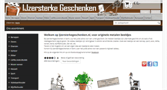 Desktop Screenshot of ijzersterkegeschenken.nl